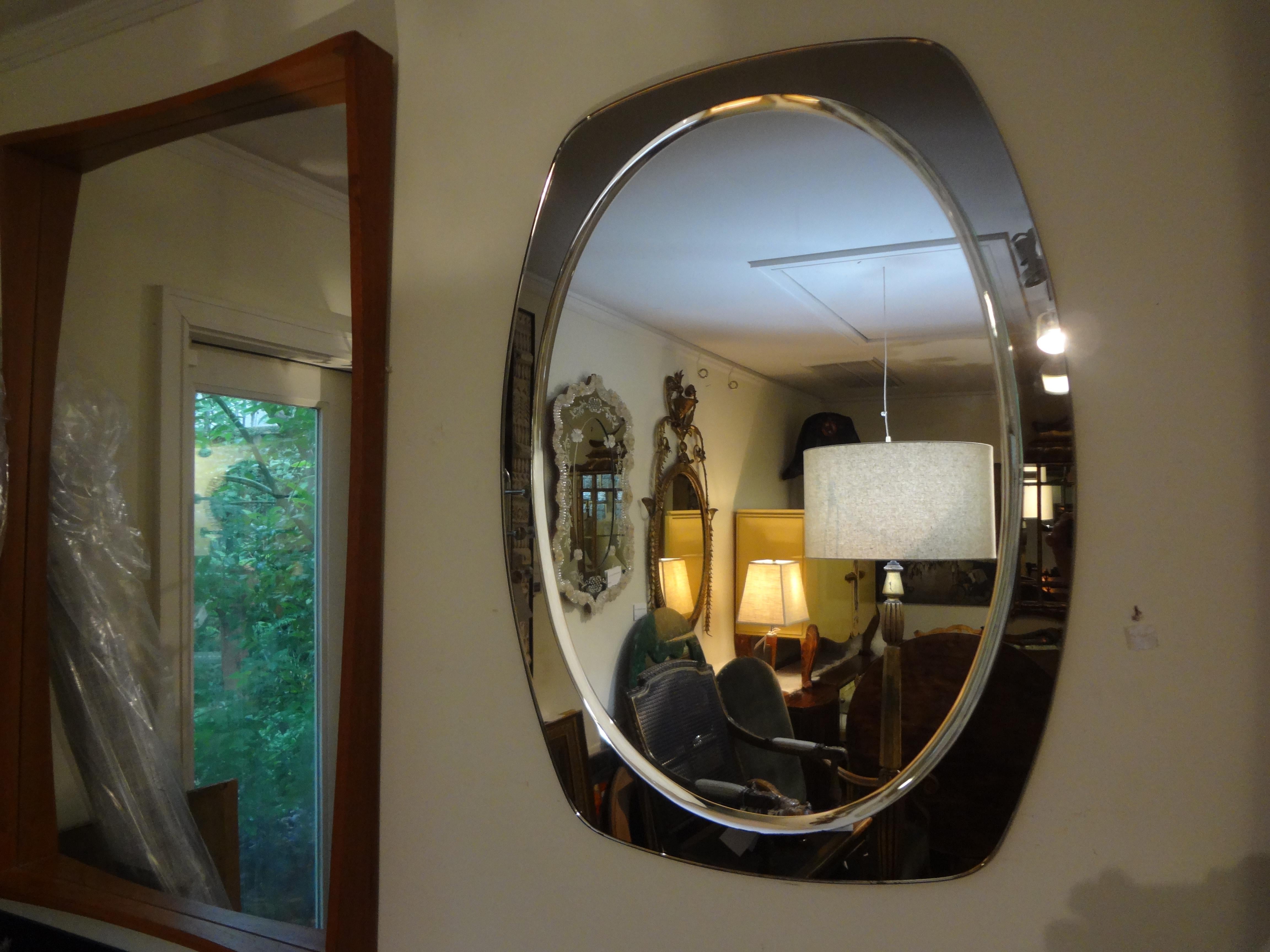 Italian Fontana Arte Inspired Beveled Mirror 2
