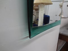 Italian Fontana Arte Style Curved Glass Mirror