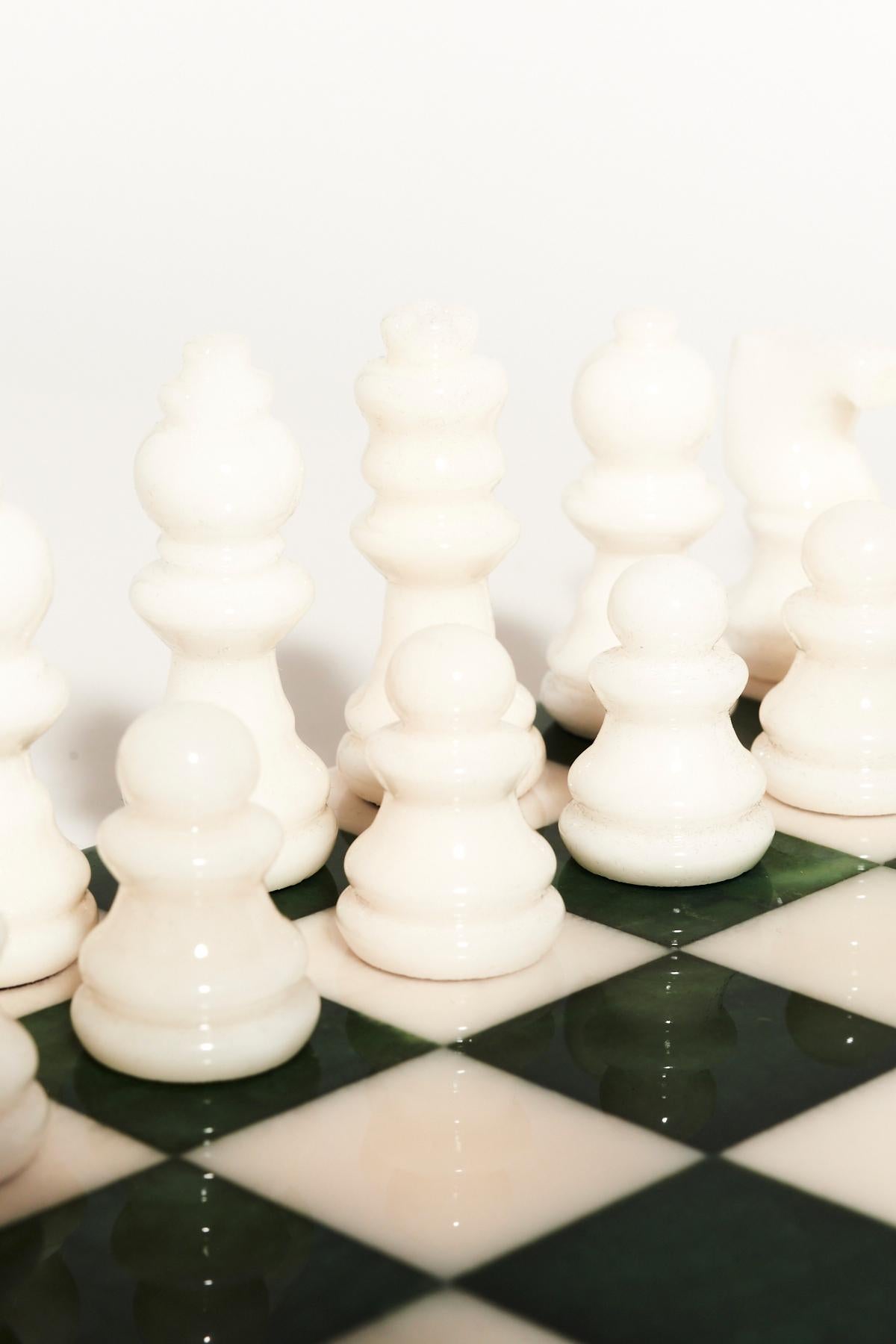 pink and white chess board