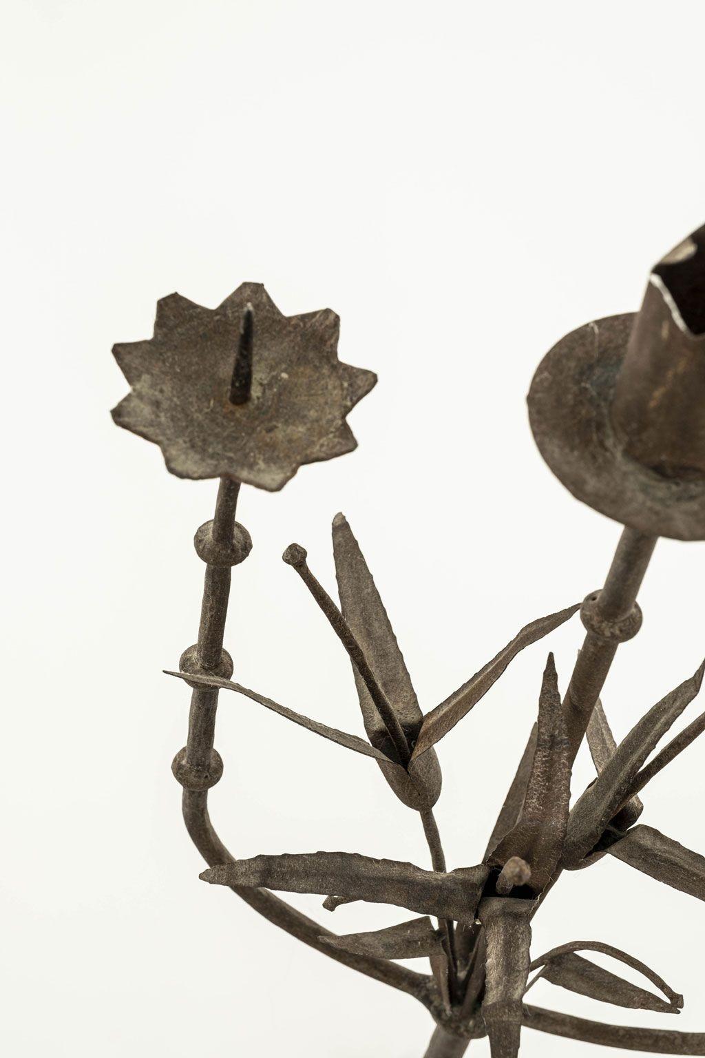 Italian Forged Iron Candelabra 2