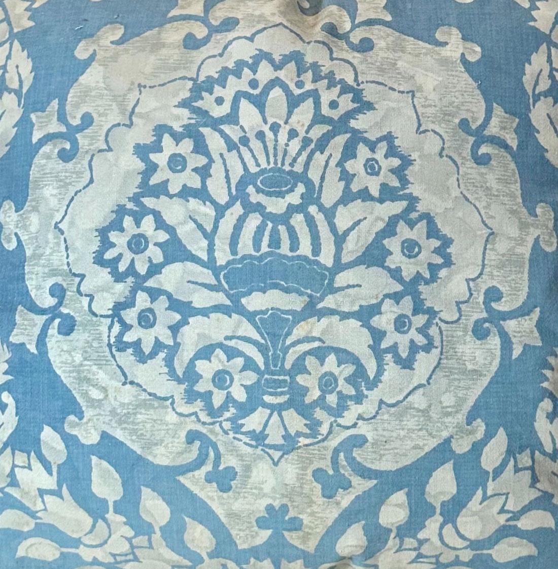 Italian Fortuny Pillow In Good Condition In Tampa, FL