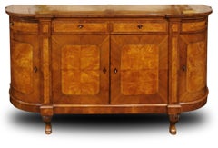 Italian four doors Credenza - Round Sides - 1810
