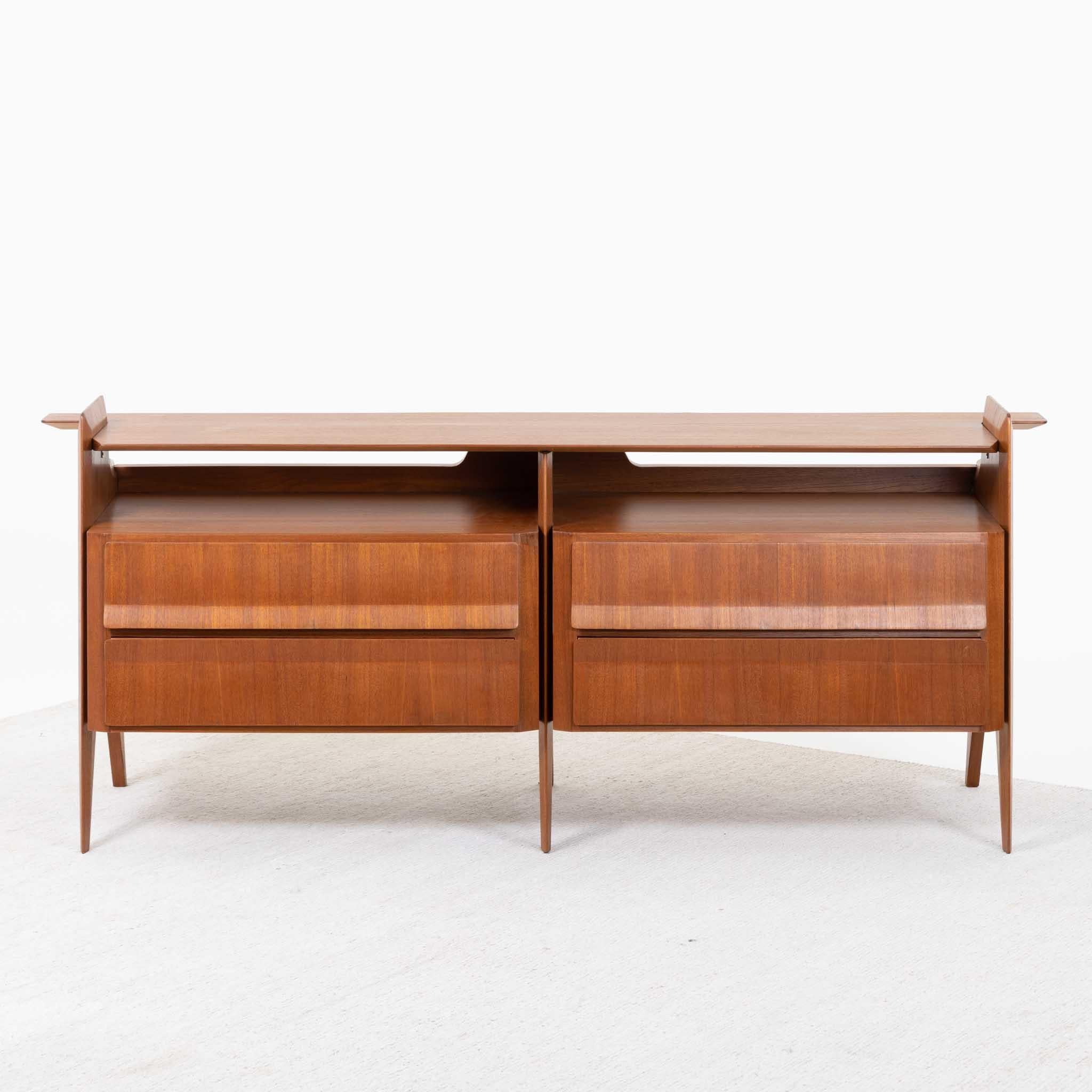 Mid-Century Modern Mid-Century Sideboard or Dresser, four drawers, Italy 1950s For Sale