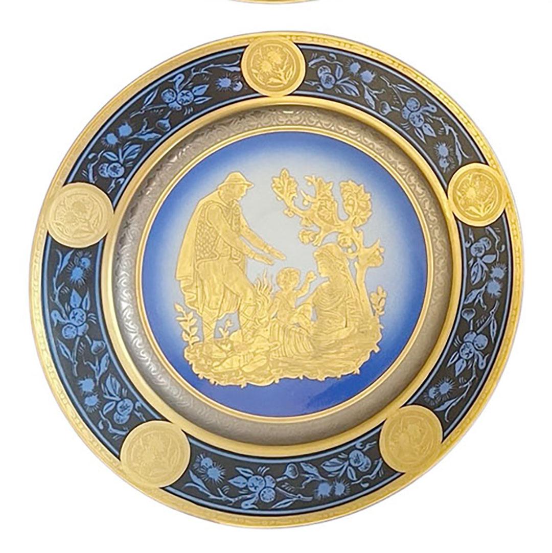 Platos Italianos Four Seasons by Longo Set de Cuatro mediados del siglo XX en venta
