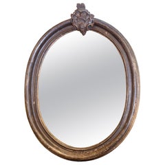 Antique Italian Frame circa 1790 with New Antiqued Mirror