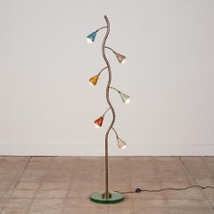 Italian Freeform Tulip Shade Floor Lamp