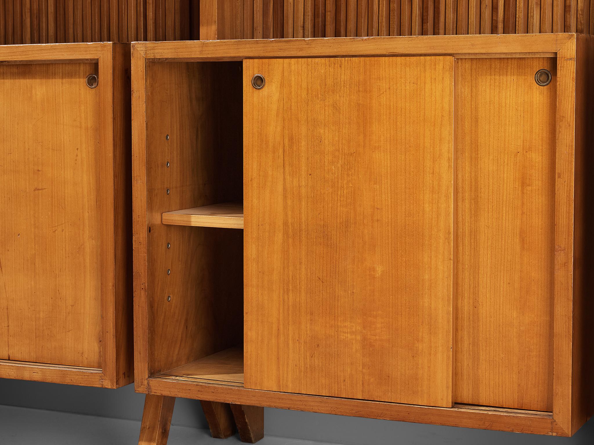 Mid-20th Century Italian Freestanding Library in Wood 
