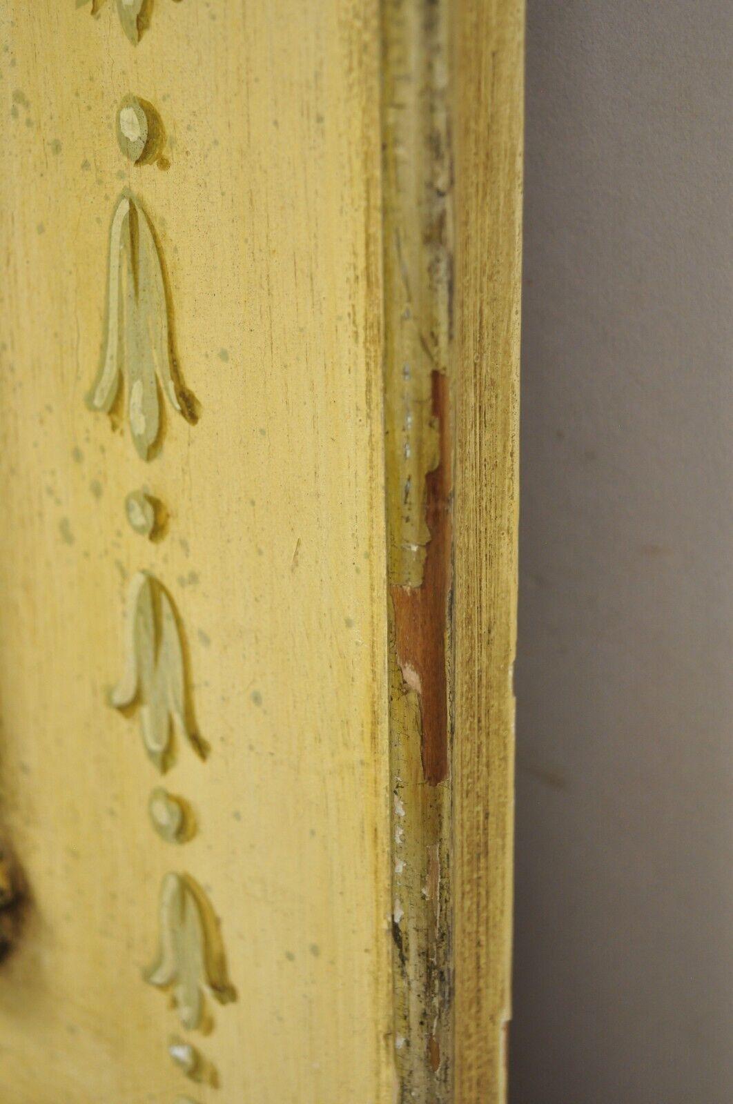 Miroir de salle à console Trumeau en bois doré peint à la main en vente 1