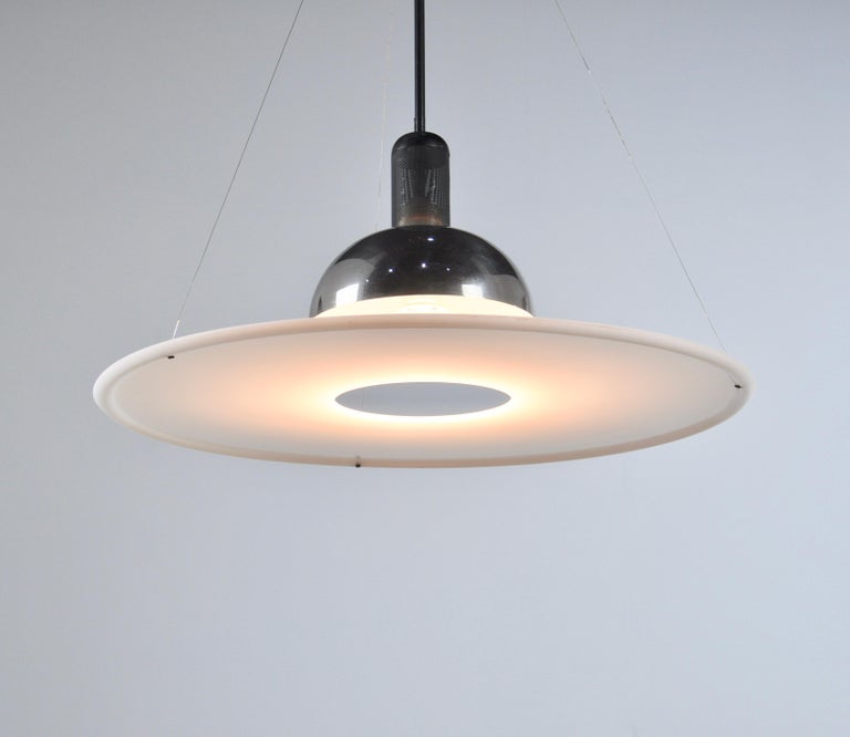 Italian Frisbi 850 Pendant Lamp by Achille Castiglioni for Flos, 1970s For  Sale at 1stDibs