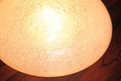 Italian Frosted Glass Flush Mount or Wall Light, 1960s