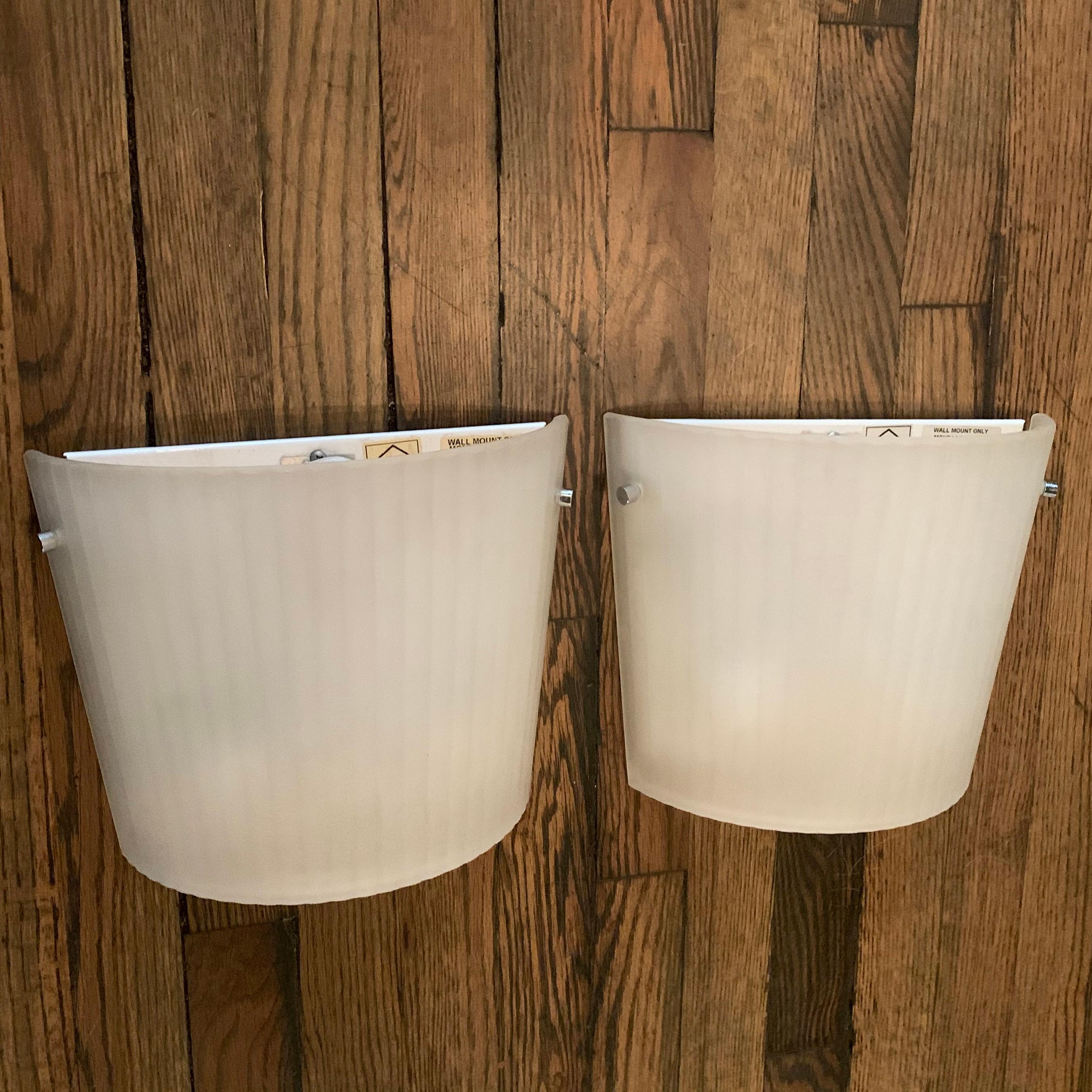 frosted glass wall sconces