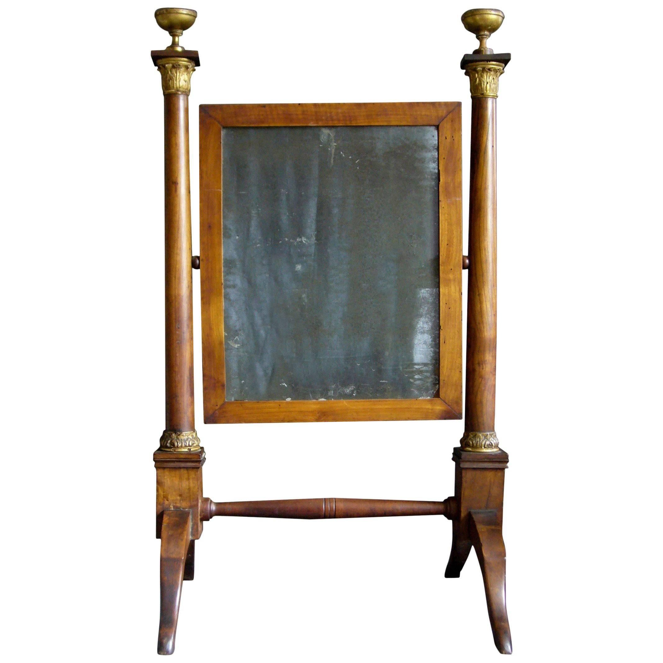 Italian Fruitwood Dressing Mirror For Sale