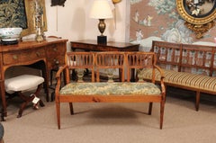 Italian Fruitwood Neoclassical Settee, circa 1800