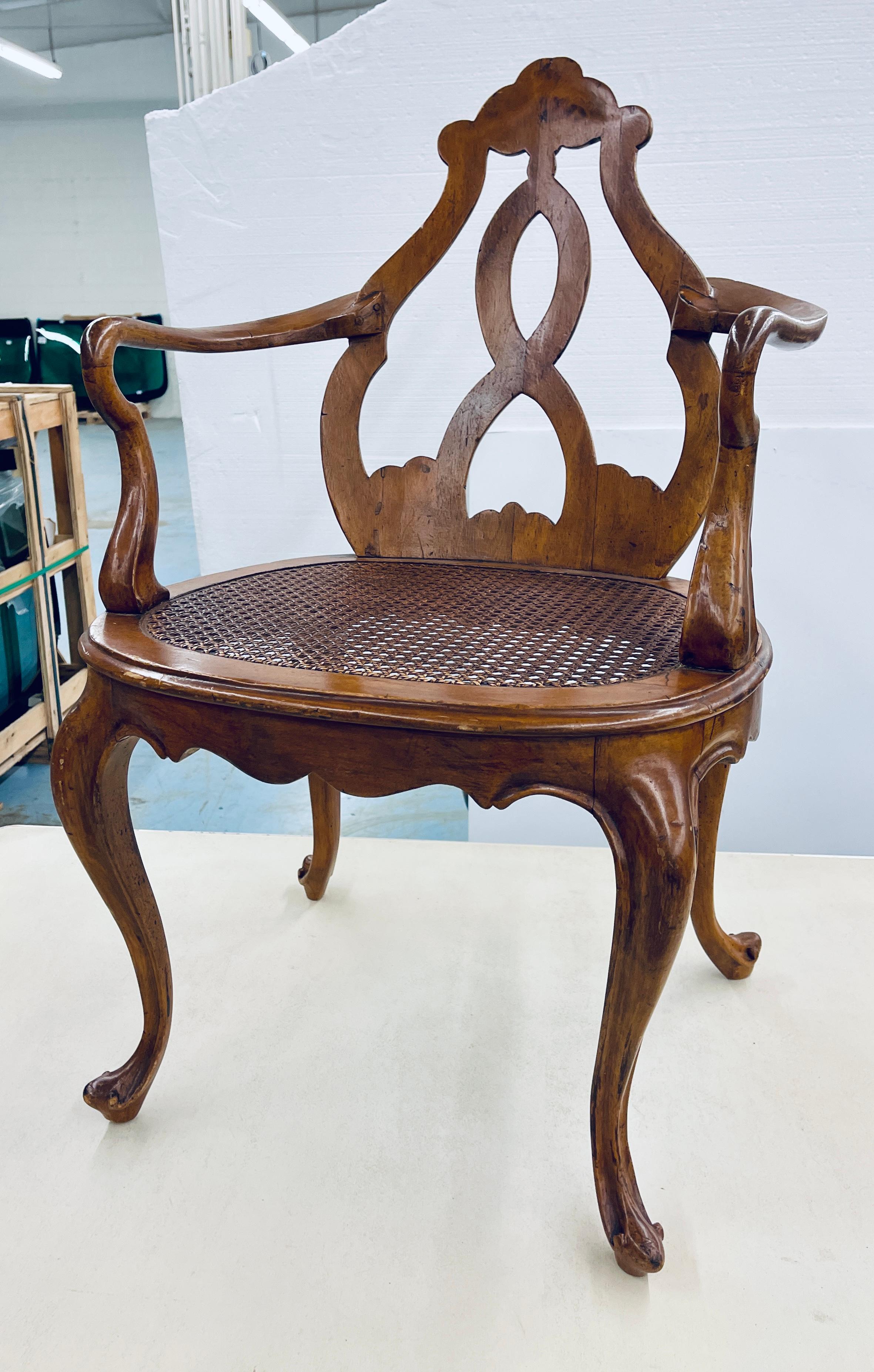 Italian Fruitwood Venetian Style Chair 10