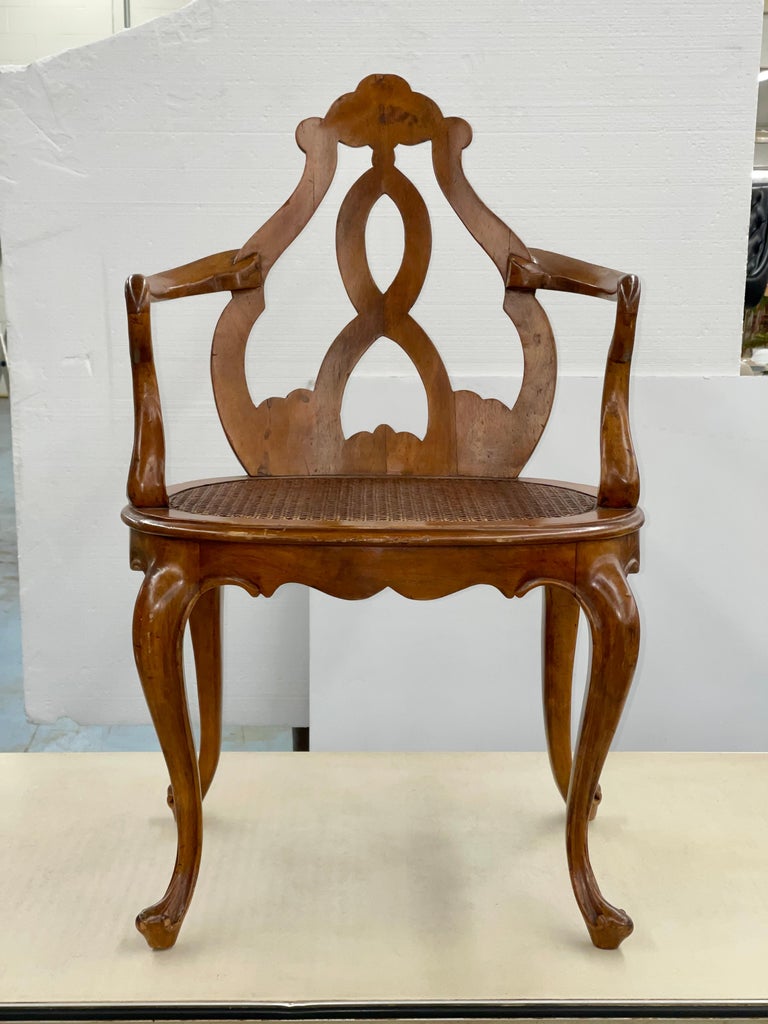 Italian Fruitwood Venetian Style Chair For Sale 16