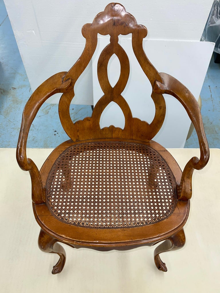 Italian Fruitwood Venetian Style Chair For Sale 18
