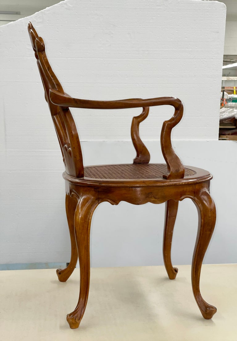 Italian Fruitwood Venetian Style Chair For Sale 19