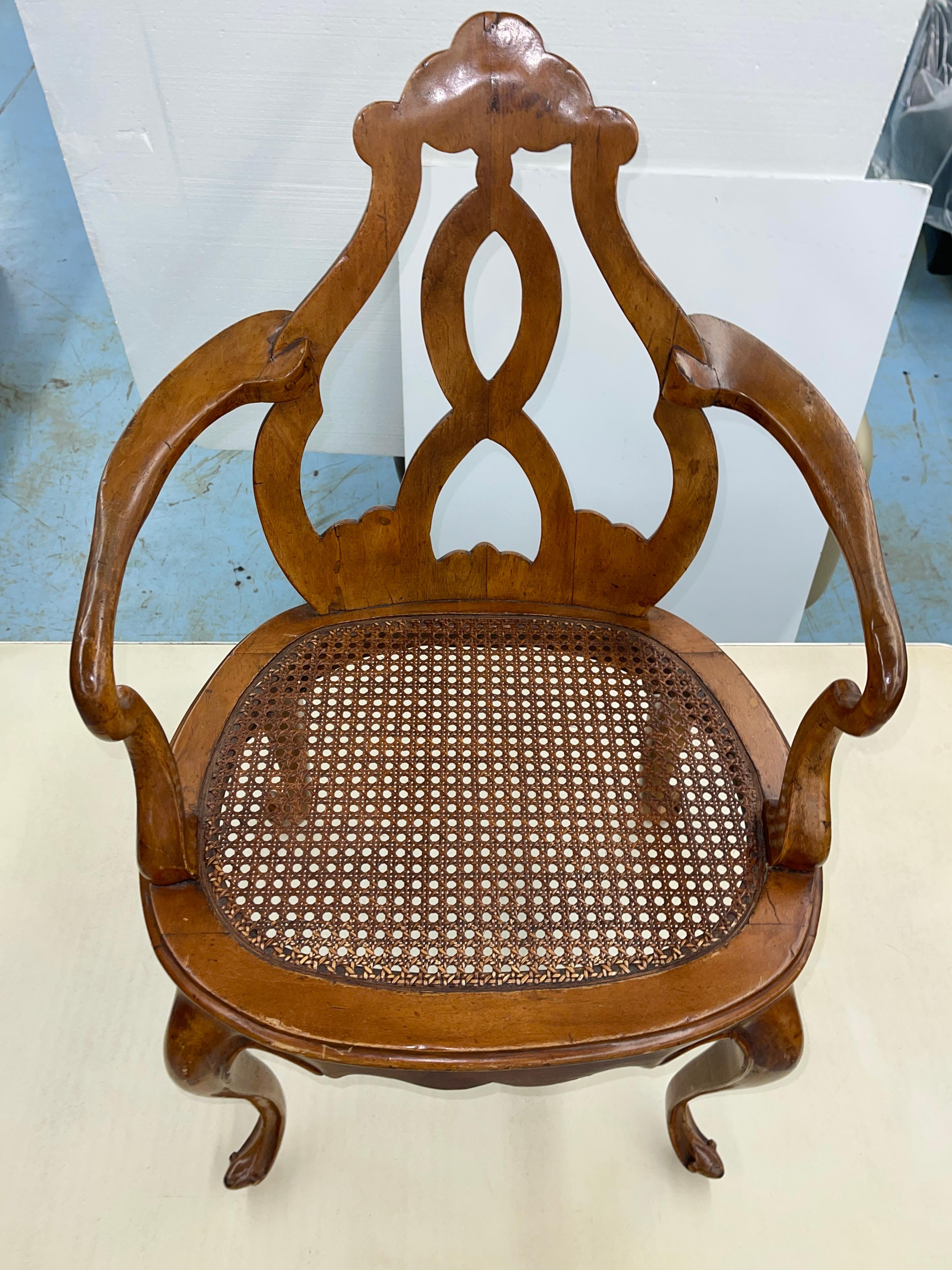 Italian Fruitwood Venetian Style Chair 2