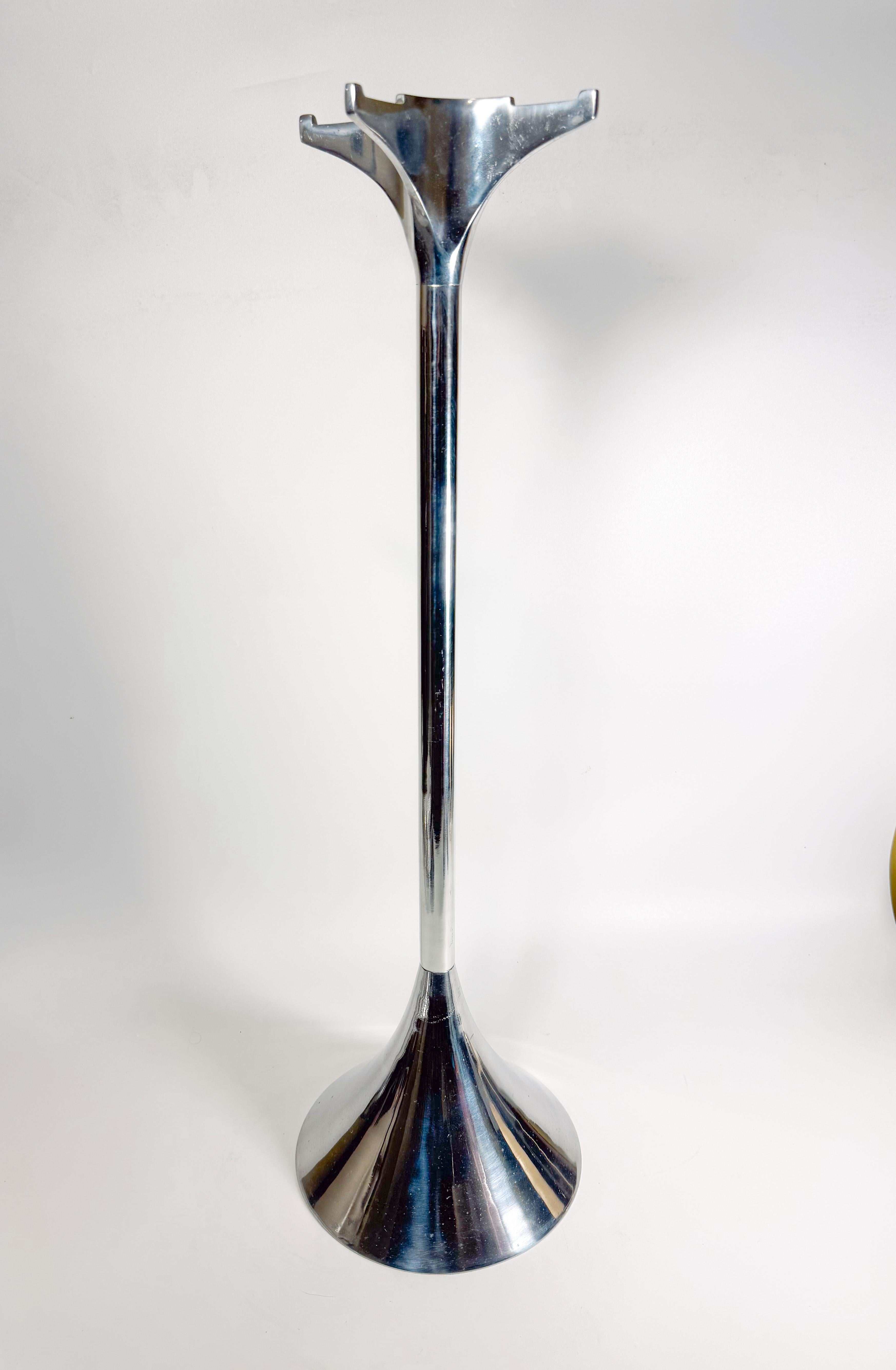 Postmoderno Set di 5 utensili da fuoco cromati 