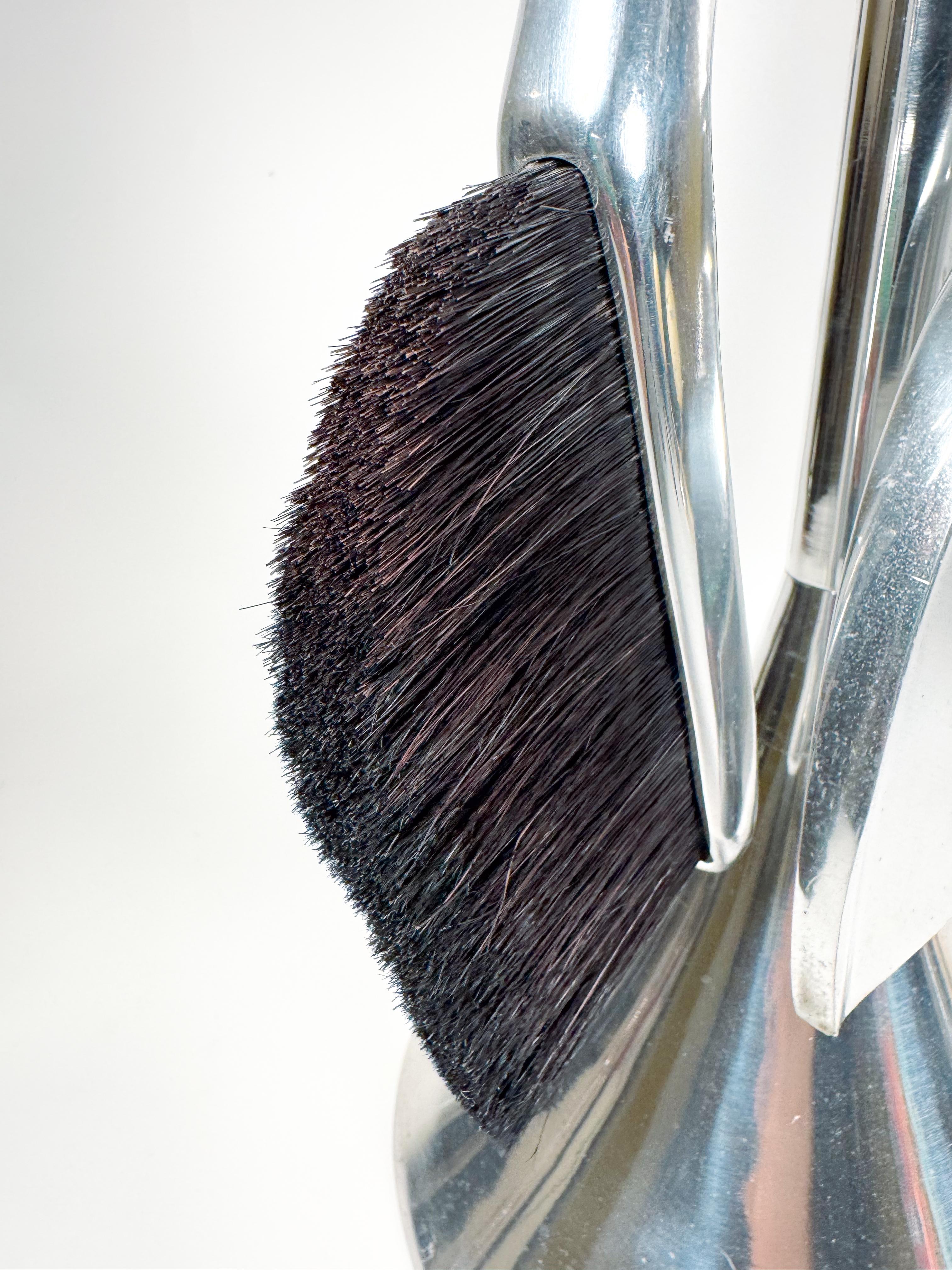 Set di 5 utensili da fuoco cromati 