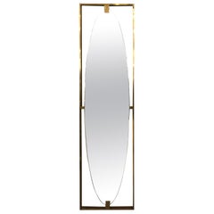 Italian Full Length Mirror with Brass Frame