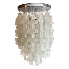 Lustre italien en verre fusionné