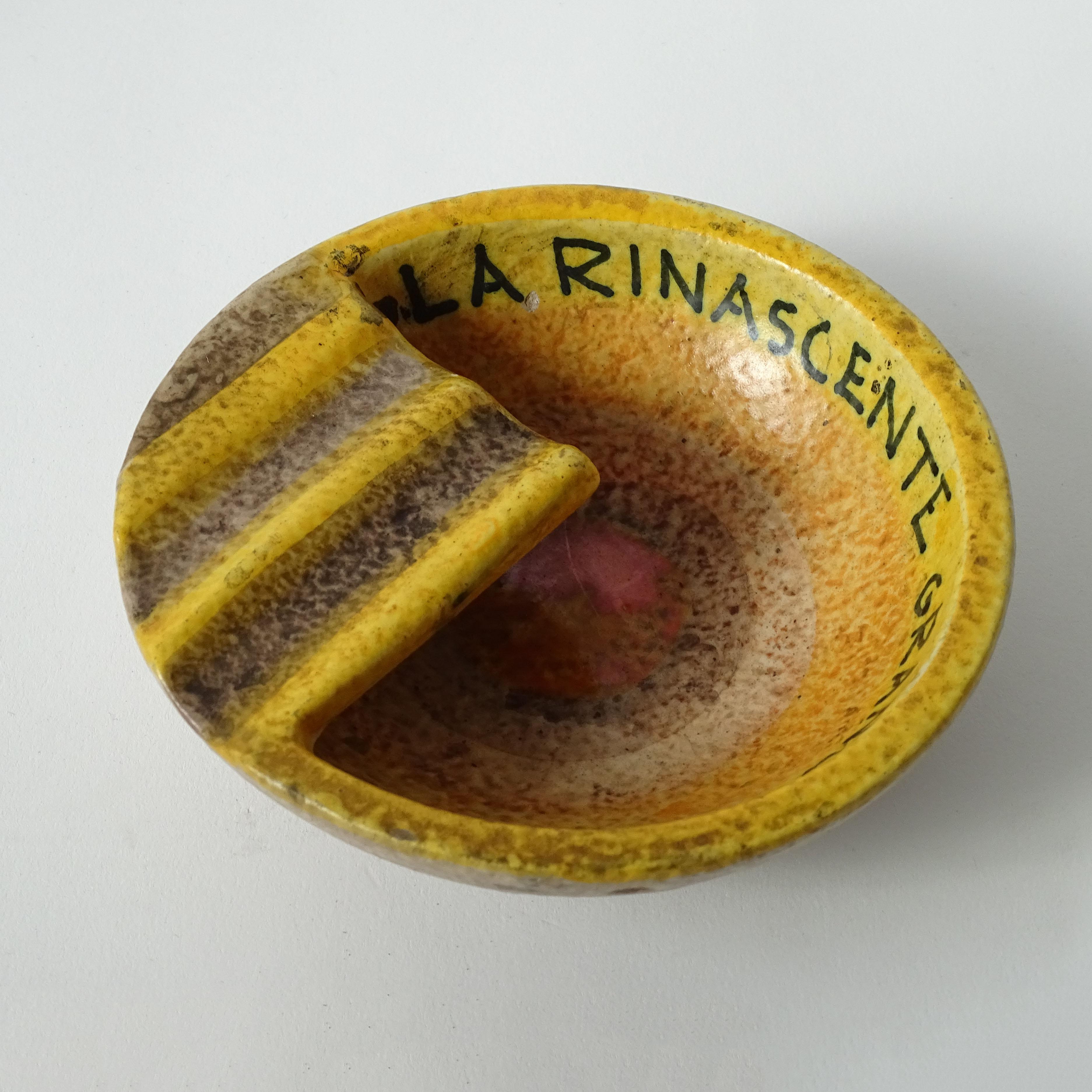 Mid-20th Century Italian Futurism Ashtray for La Rinascente by M.G.A, 1930s For Sale