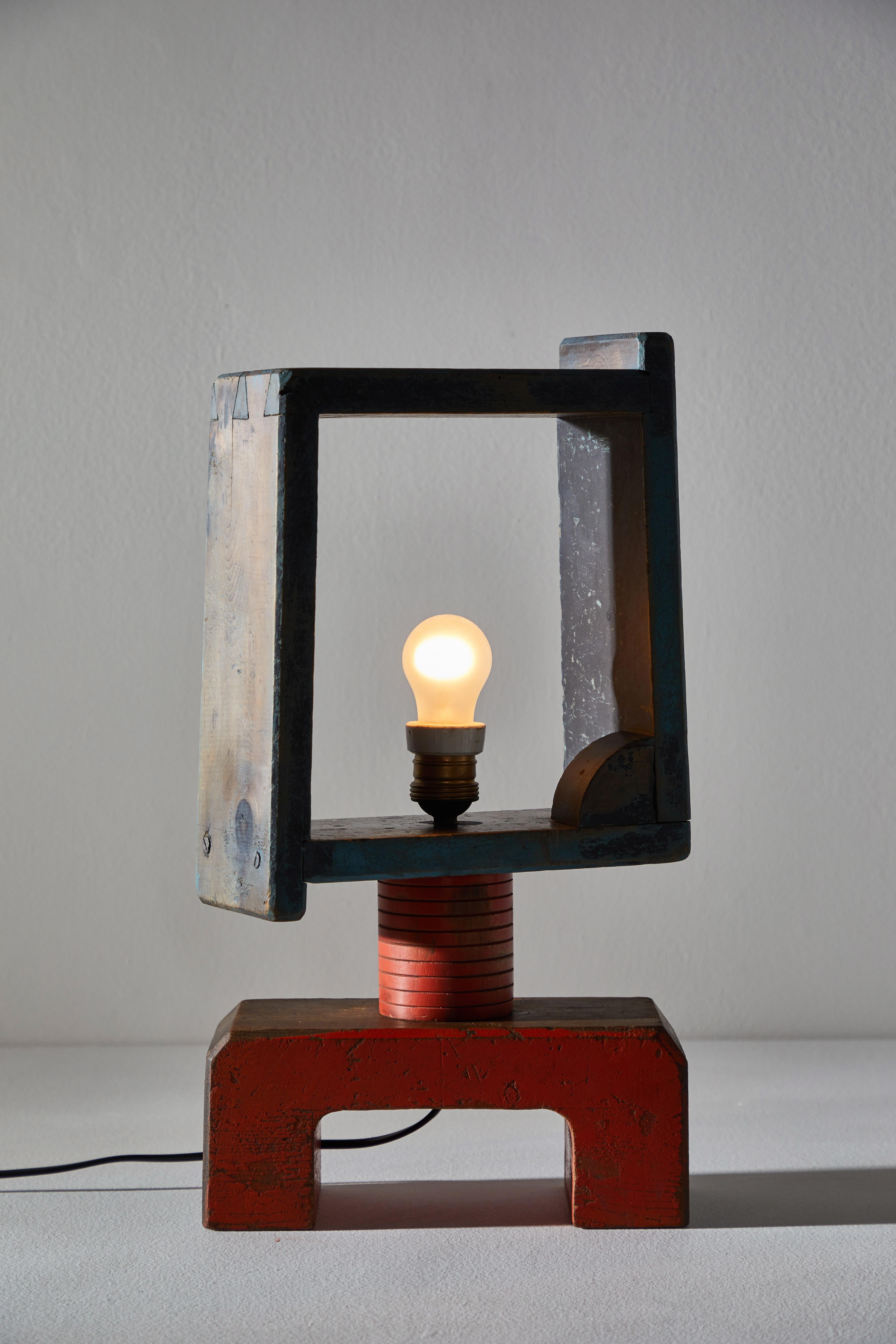 Mid-Century Modern Italian Futurist Table Lamp For Sale