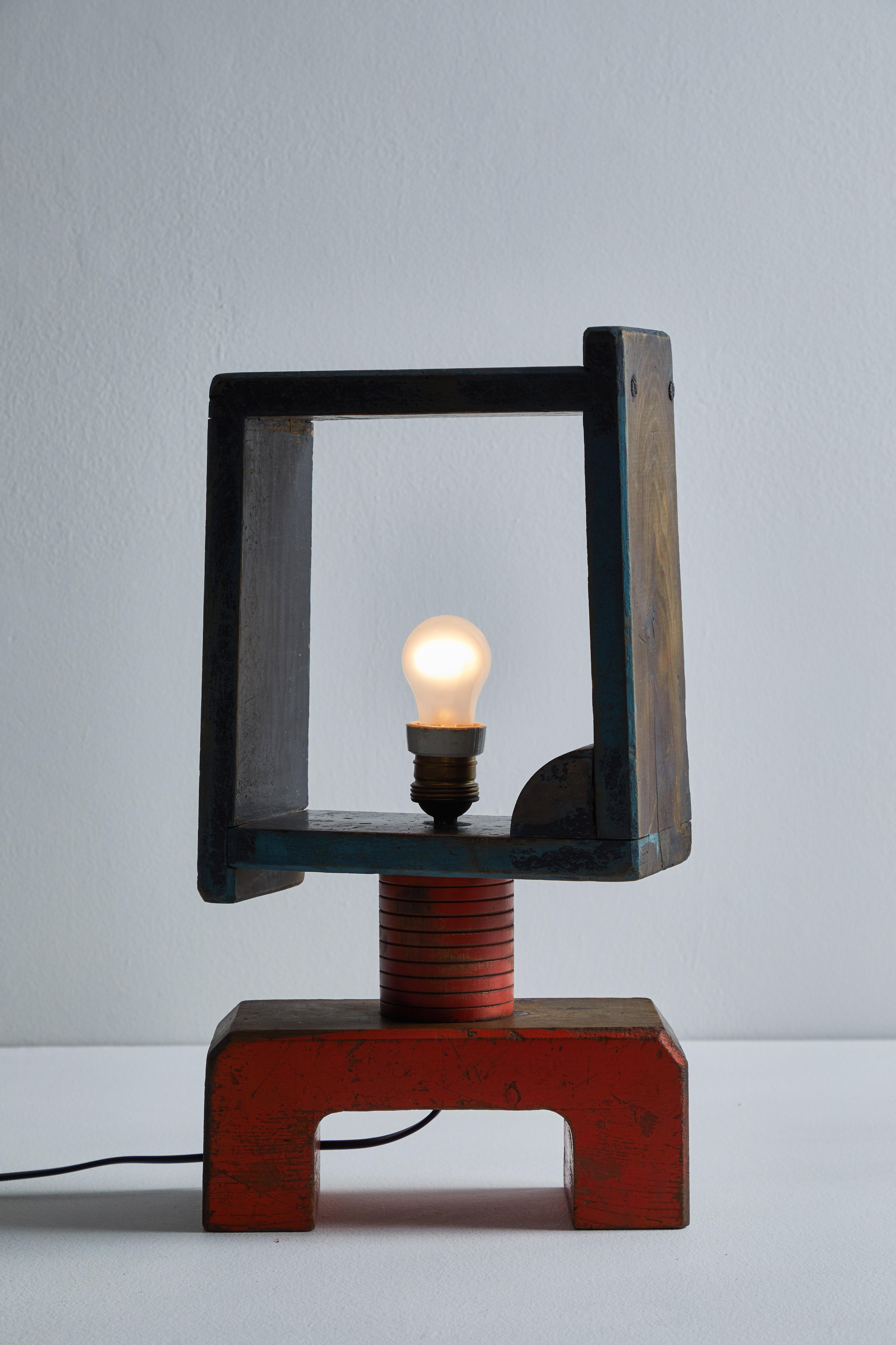 Italian Futurist Table Lamp For Sale 1
