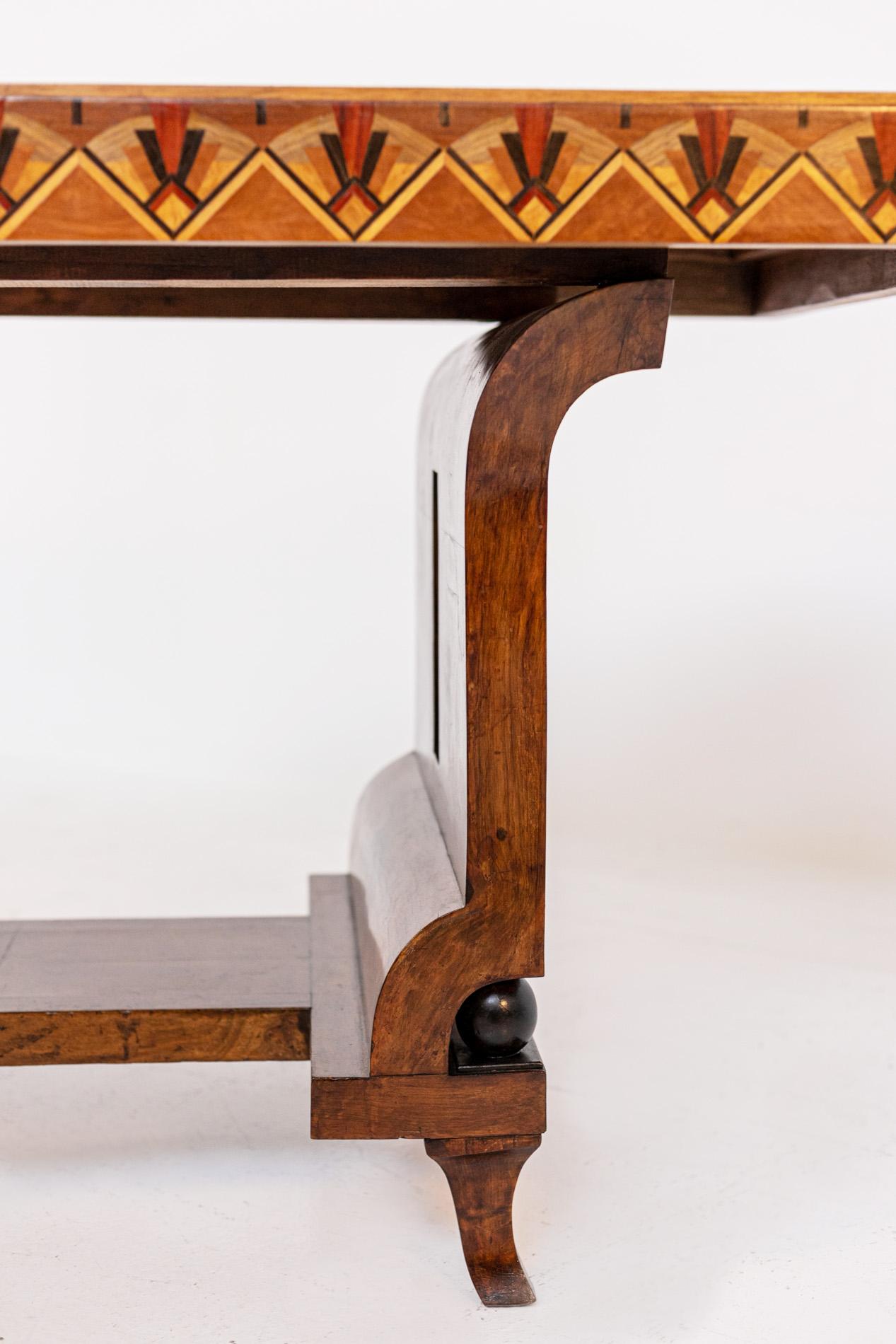 Italian Futurist Table Mauro Varotti in Various Wood Essences 11