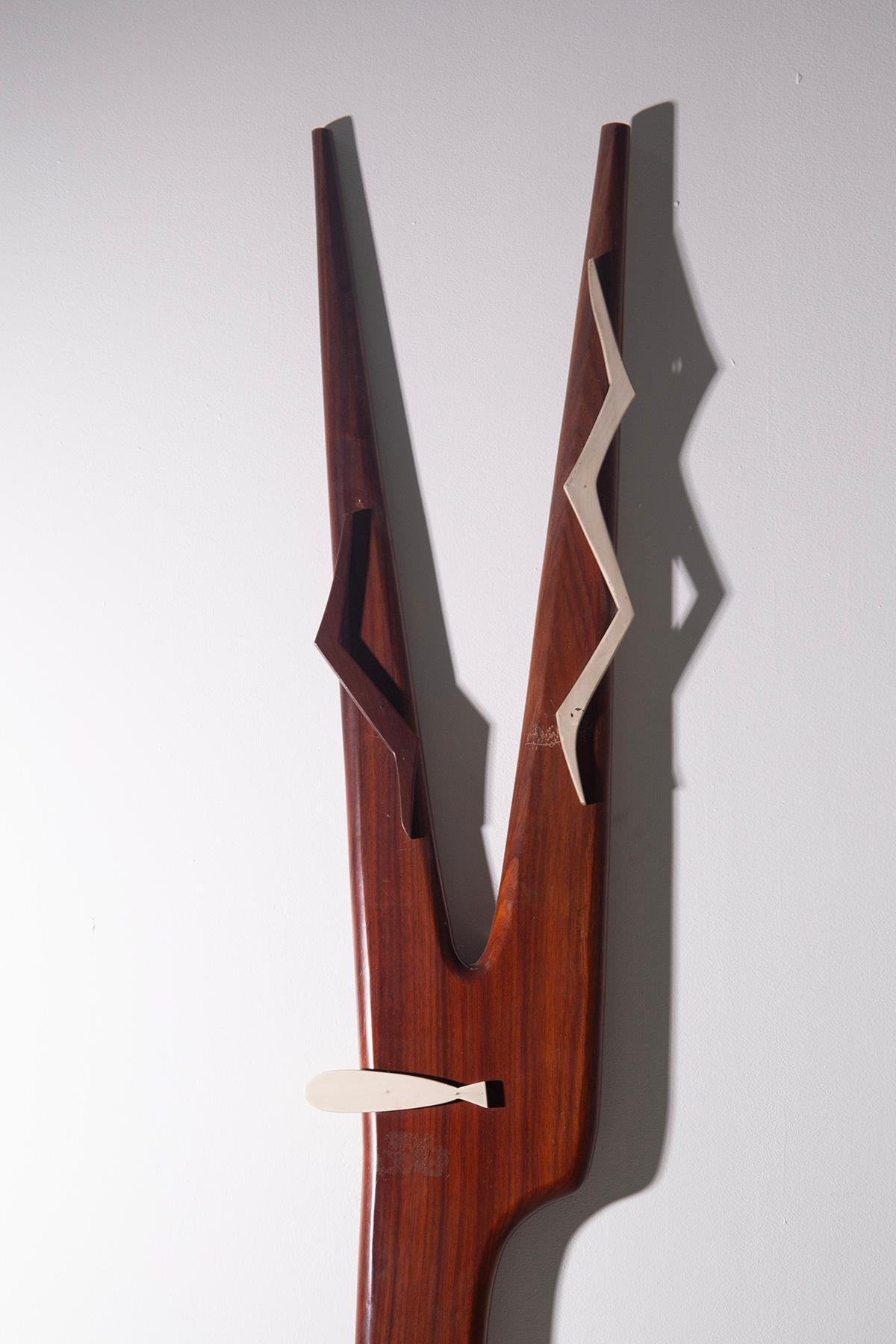 Futurista Italian futurist wall sculpture with anthropoform in vendita