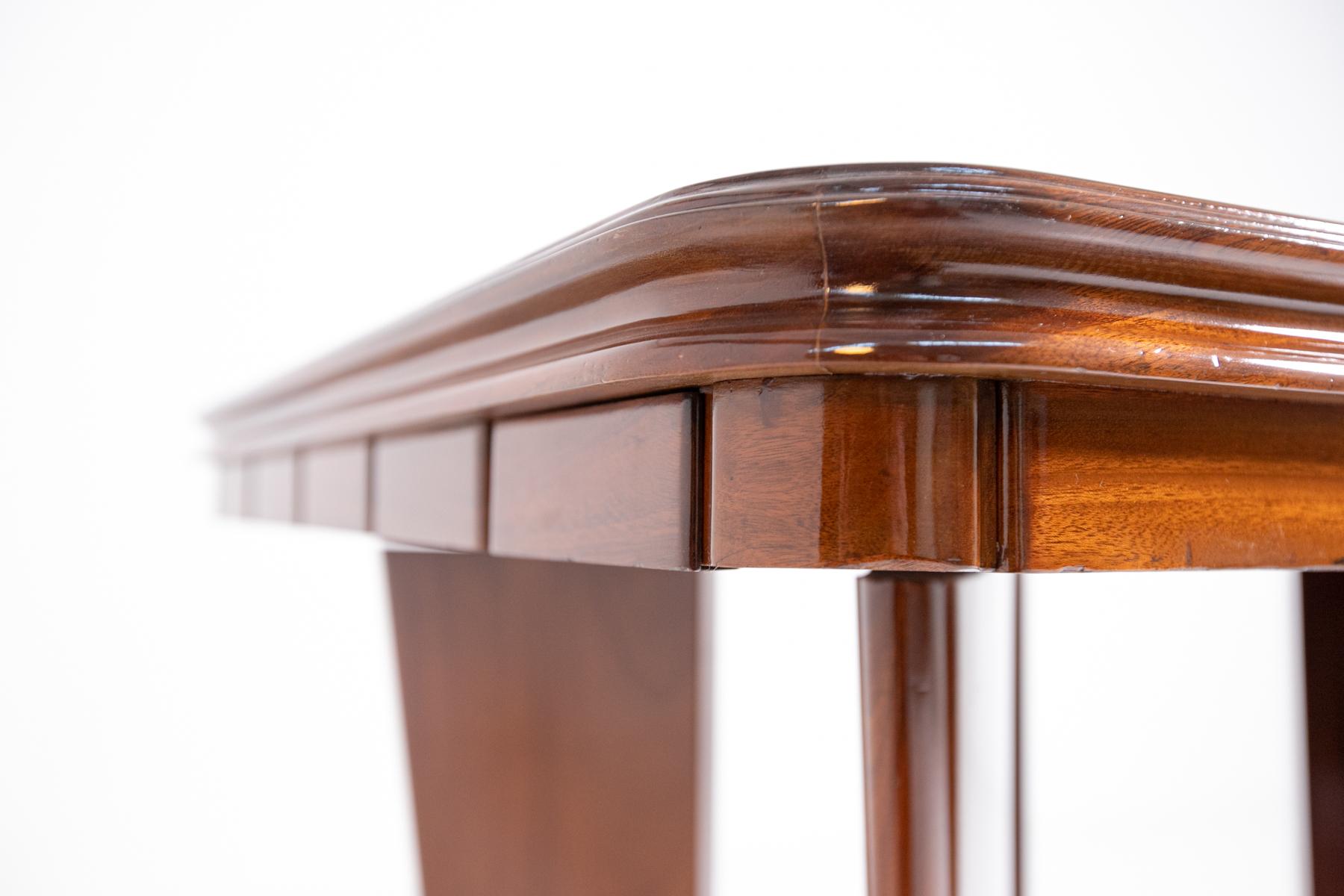 Italian Game Table by Giorgio Ramponi in Walnut and Brass, 1950s 8