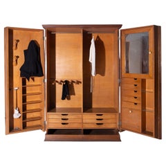 Italian gentleman's wardrobe, Vintage elegance and cabinet making craftsmanship