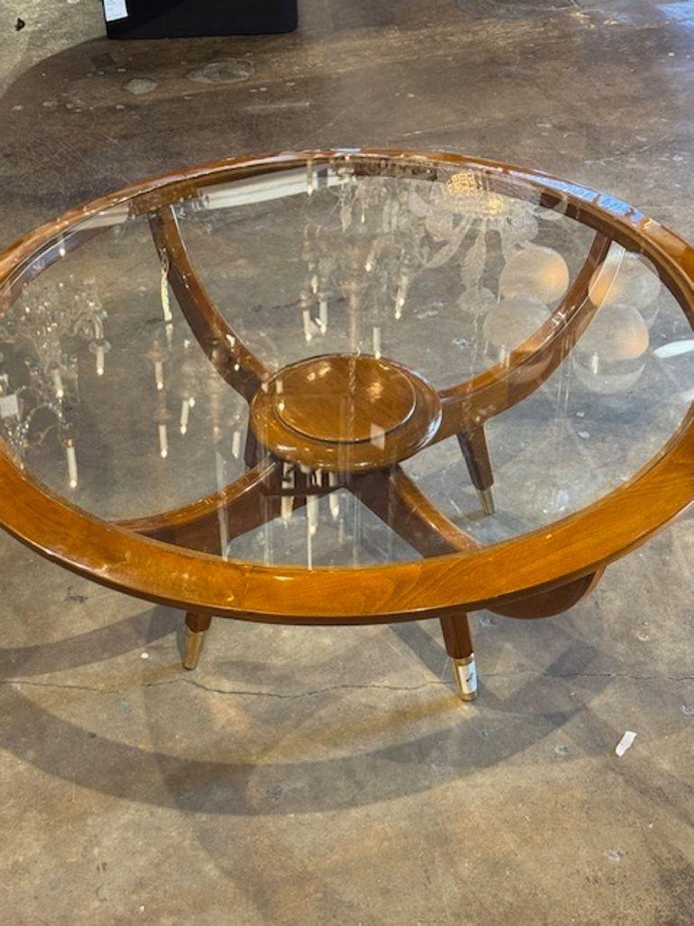 Table basse italienne de style Geo Ponti Bon état - En vente à Dallas, TX