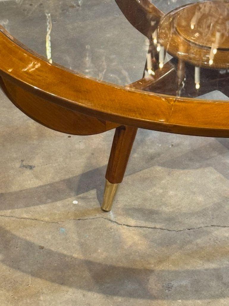 XXIe siècle et contemporain Table basse italienne de style Geo Ponti en vente