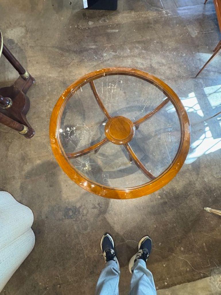 Verre Table basse italienne de style Geo Ponti en vente