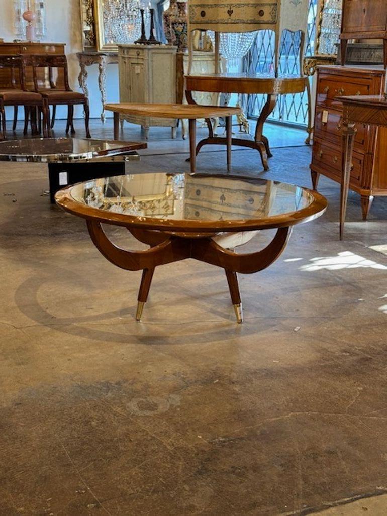 Table basse italienne de style Geo Ponti en vente 2