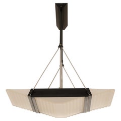 Italian geometric suspension lamp attributed to L&S Italia, c. 1960s–1970s.