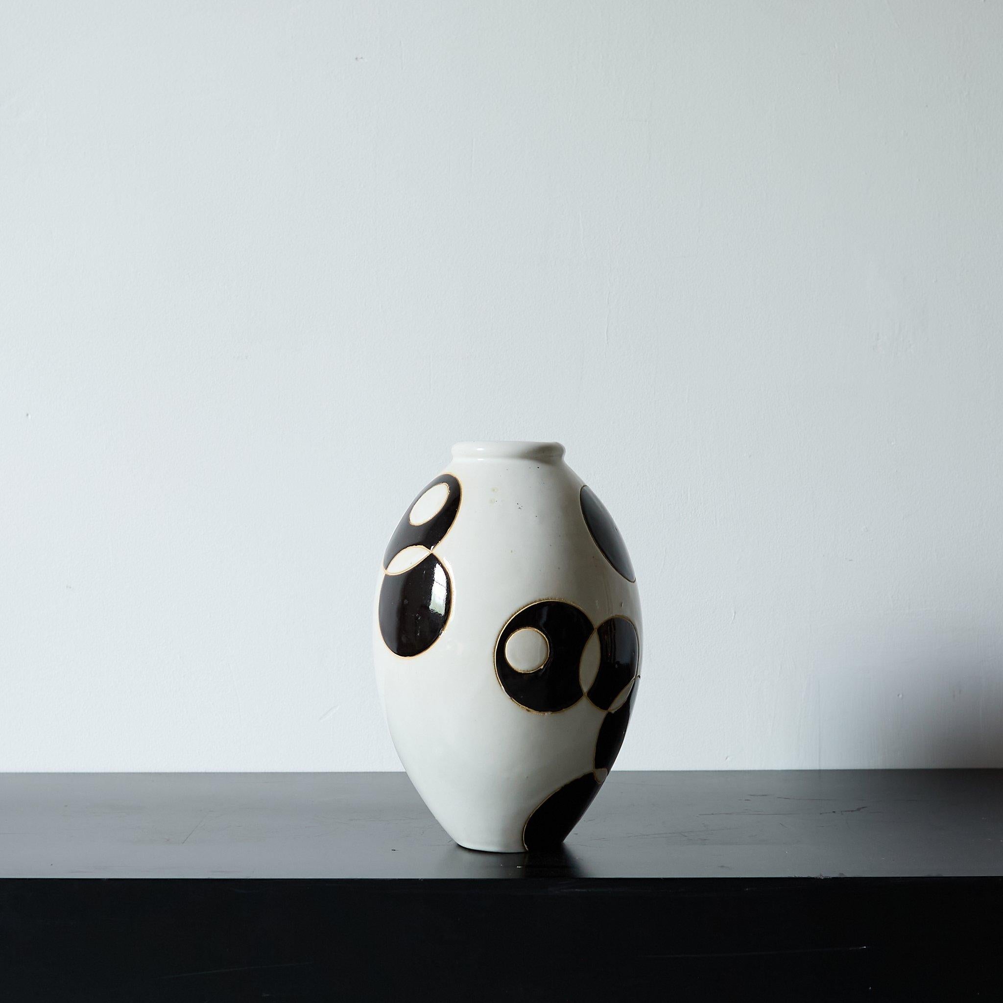 Italiano Vaso geometrico italiano, anni '50 in vendita