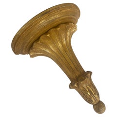 Italienische Gesso geschnitzt Giltwood Wandhalterung Display Regale, Paar