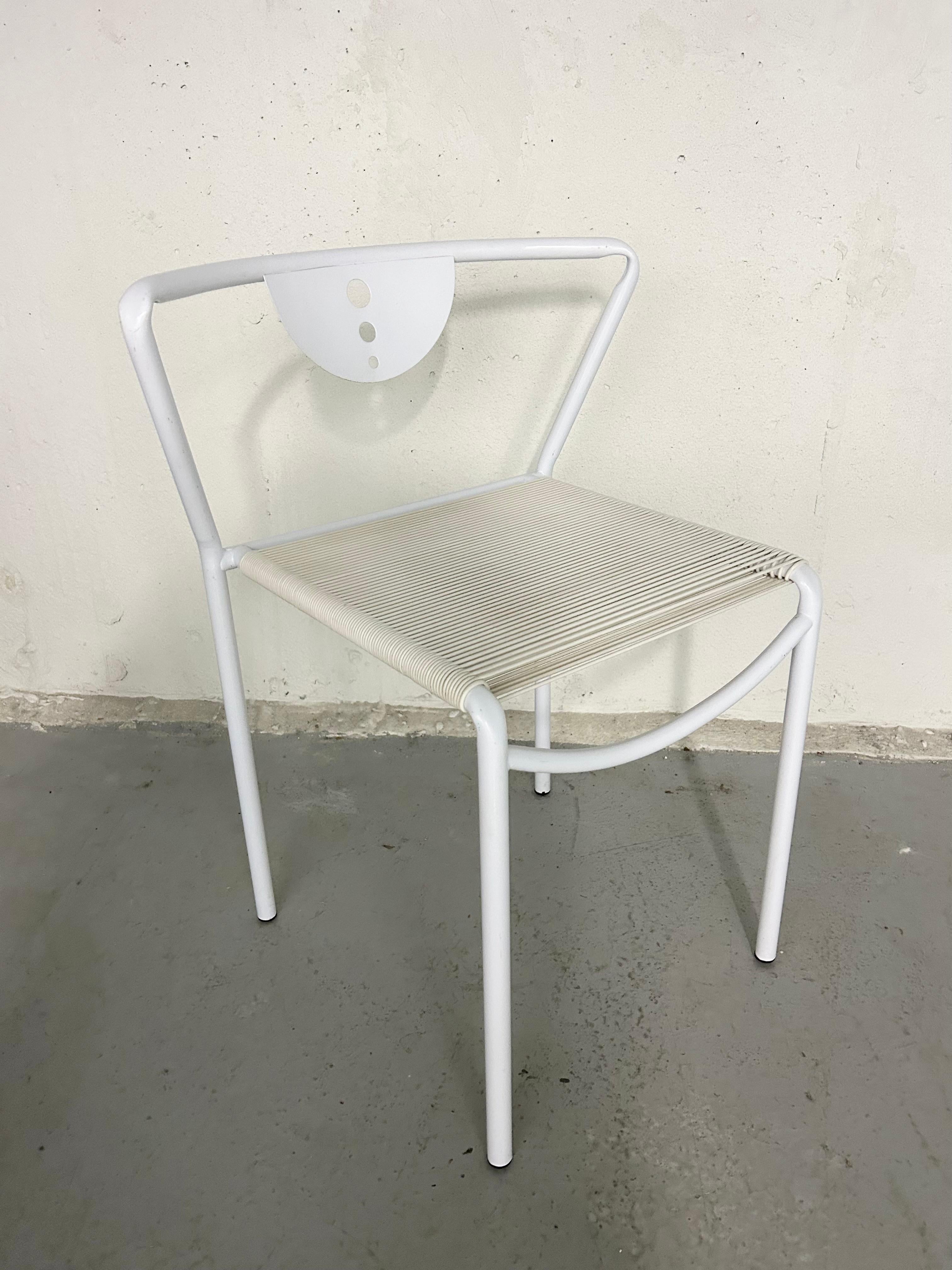 Metal Italian Giandomenico Belotti for Fly Line Spaghetti Chair