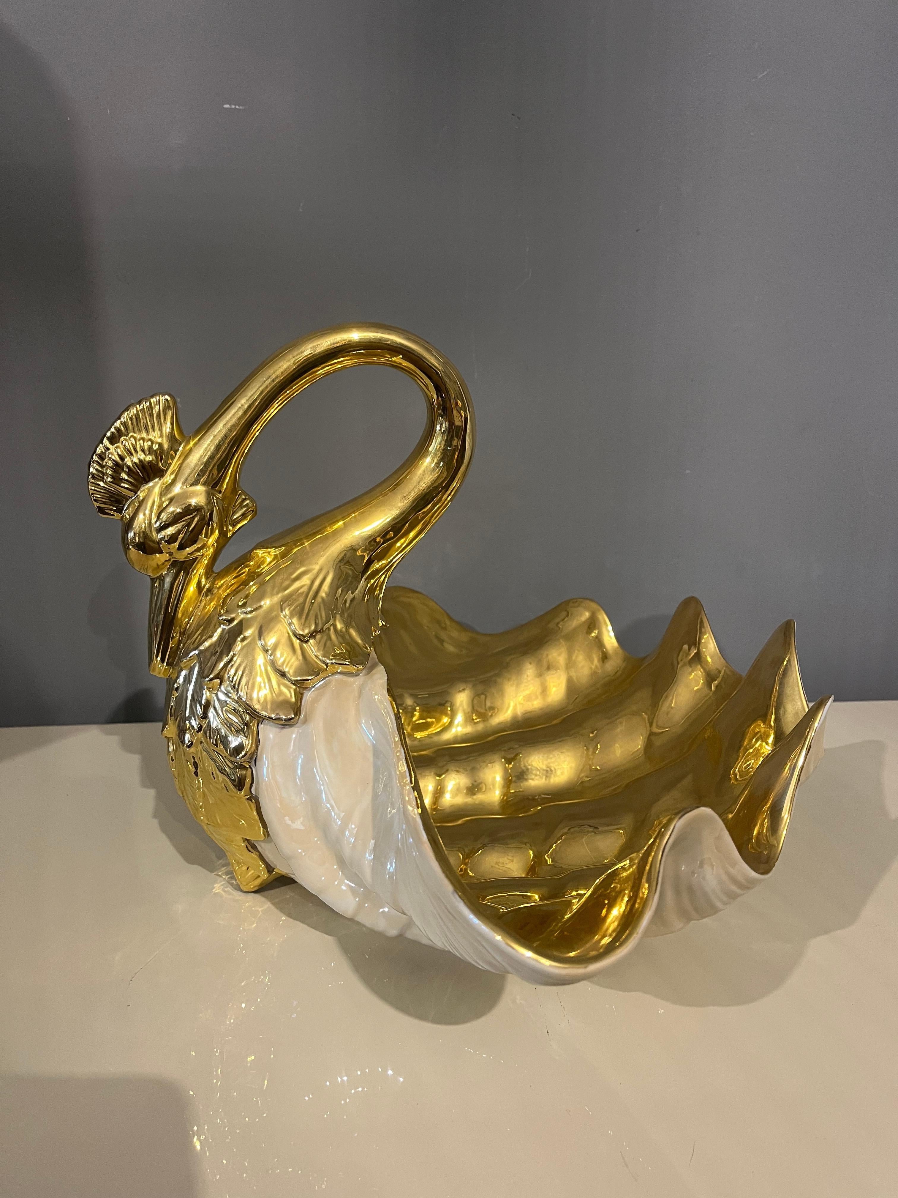 Italian Giant Swan Shell by Gabriella Binazzi in vendita 4