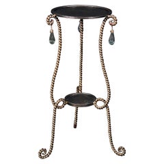 Italian Gilded 2-Tier Plant Stand
