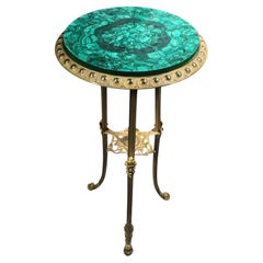 Italian Gilded Bronze and Malachite  Table – Late 19th Century