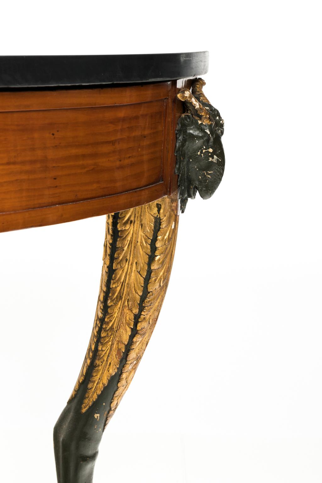 Table console dorée italienne 5