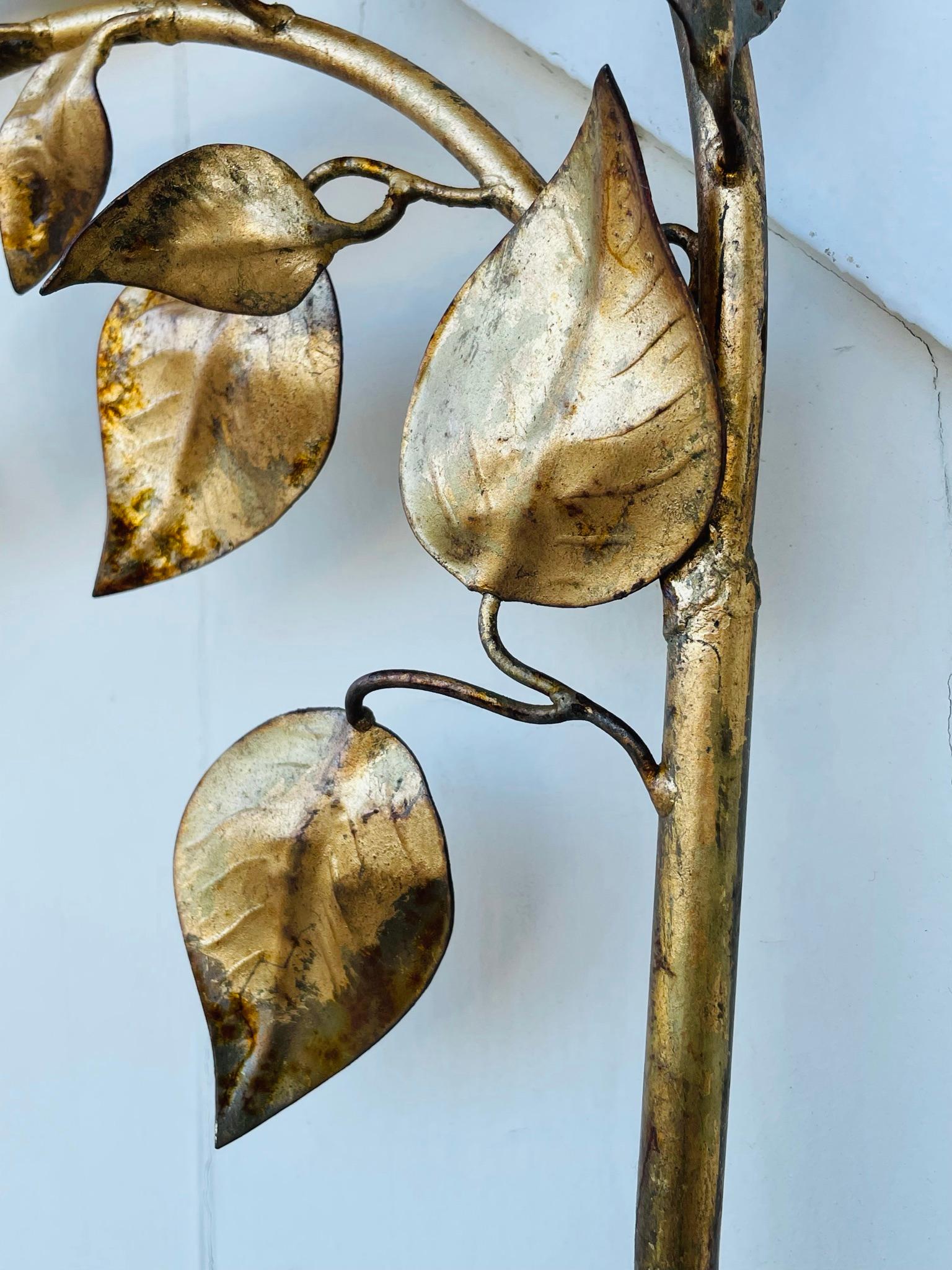 Italian Gilded Metal Lemon Tree Wall Sculpture 8