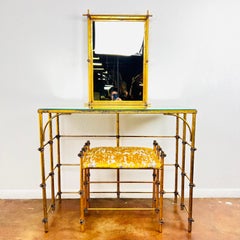 Italian Gilded Rope Vanity Set