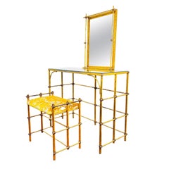 Italian Gilded Rope Vanity Set