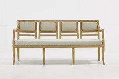 Italian Gilt and Painted Sofa