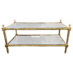 Italian Gilt Brass Coffee Table